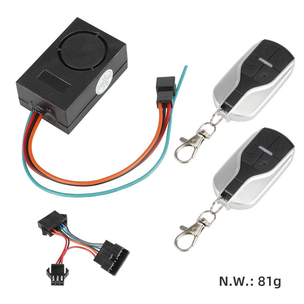 Waterproof Electric Scooter Anti-Theft Alarm with Remote Control