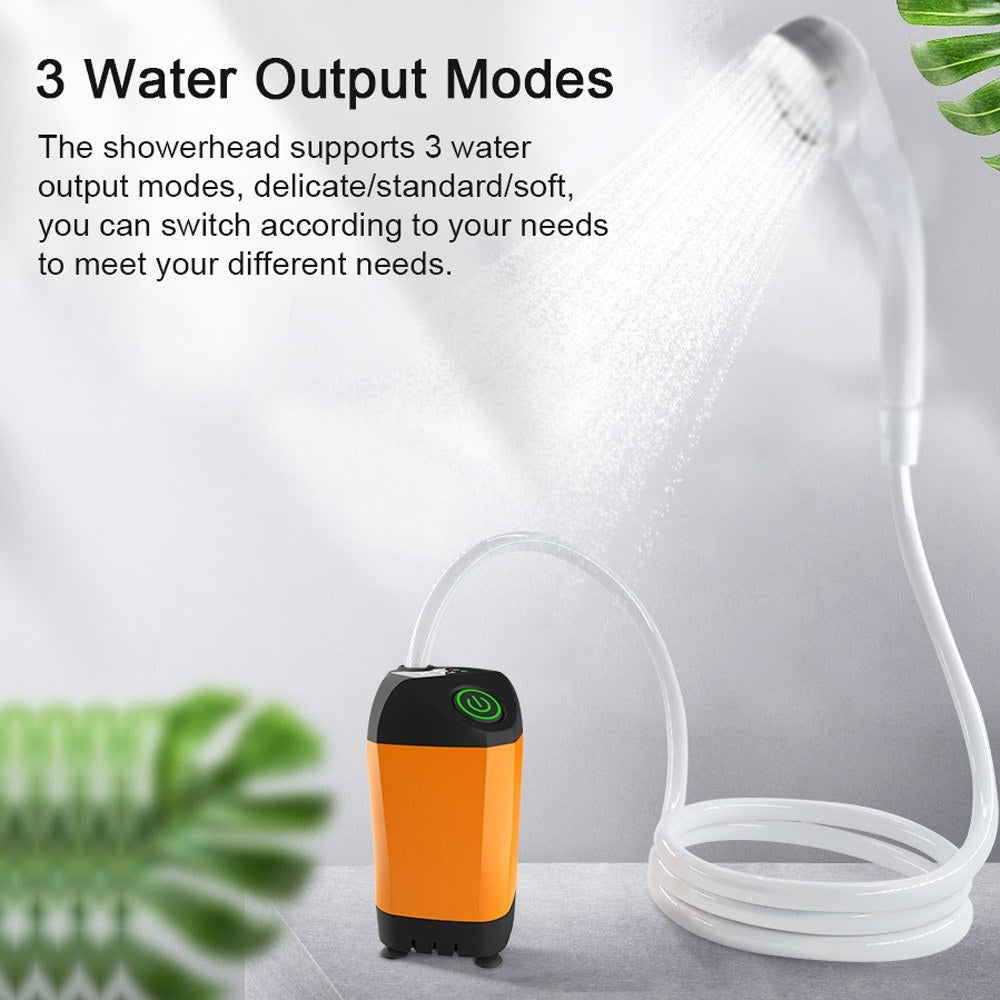 Portable Electric Shower Pump with IPX7 Waterproof & Digital Display for Outdoors