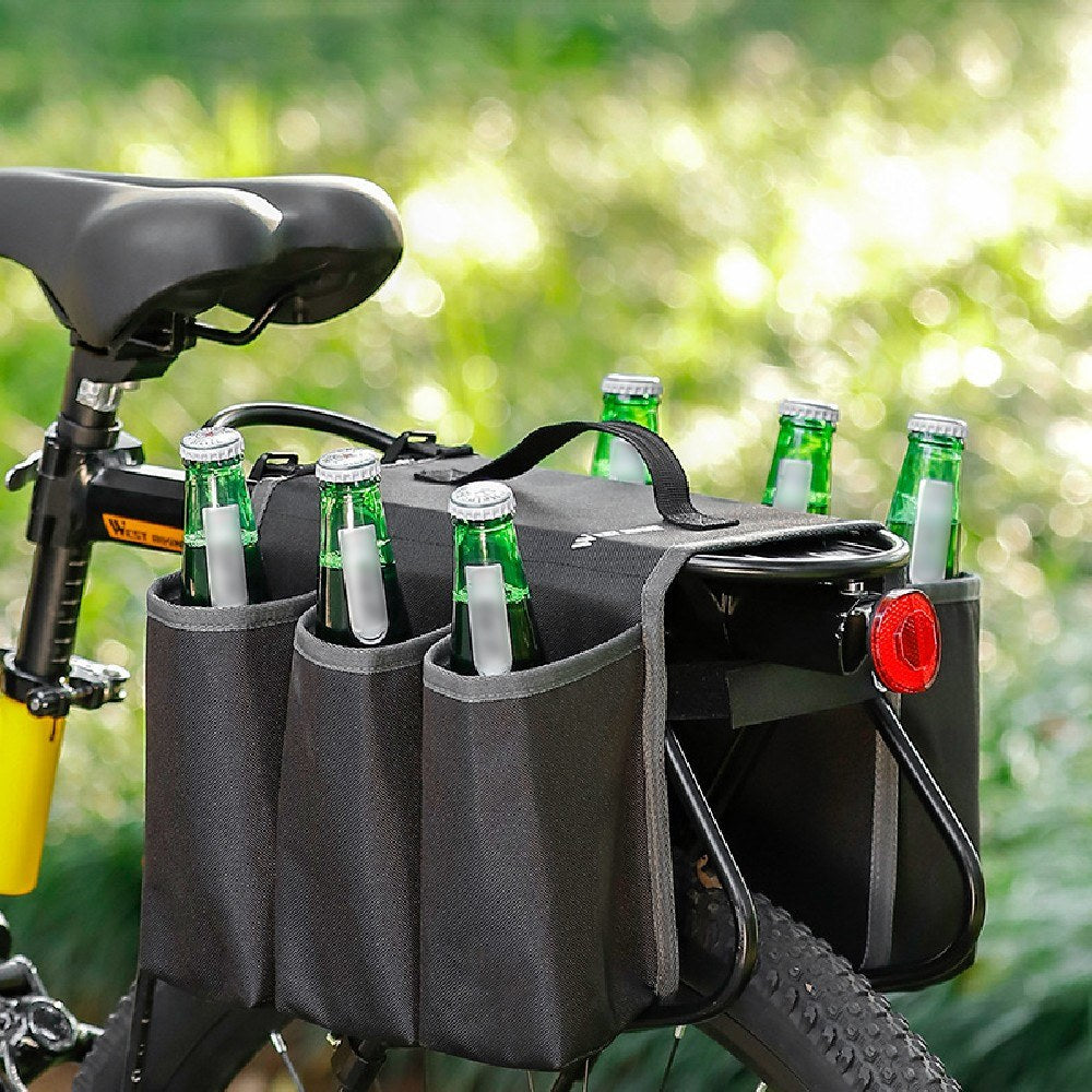 WEST BIKING Portable Bike Rear Seat Water Bottle Holder Bag