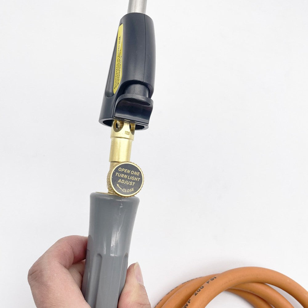 Adjustable Handheld Propane Torch with Piezo Ignition for Welding & Soldering