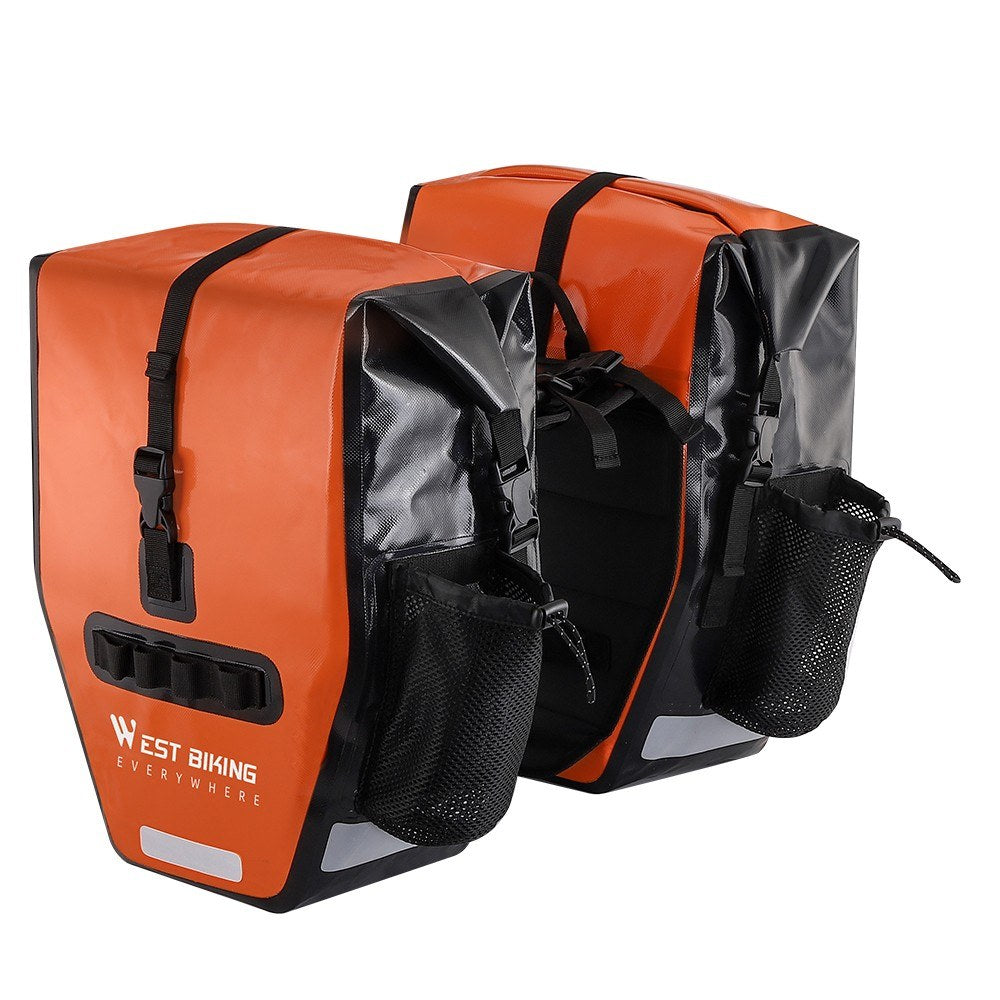 WEST BIKING Waterproof Expandable Bike Rear Seat Bag - Large Capacity Bicycle Trunk Bag