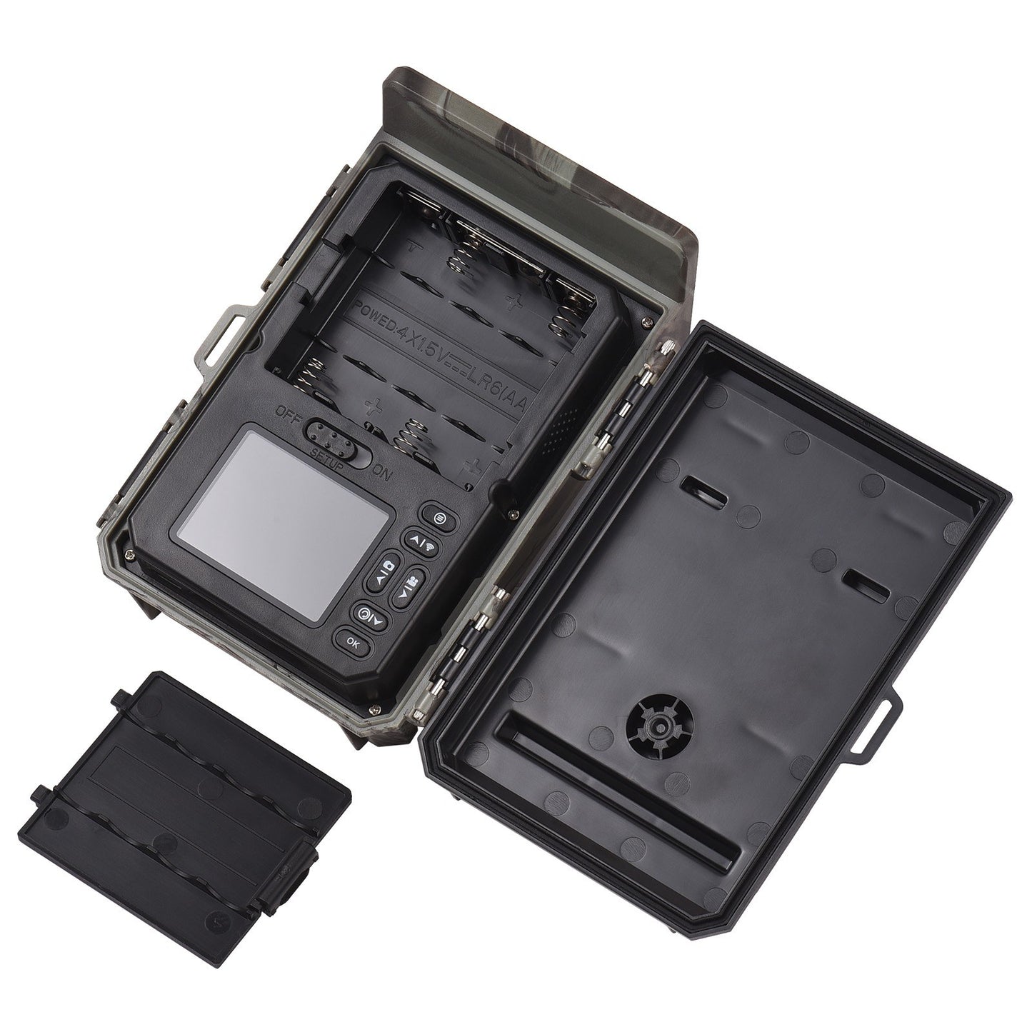 4K 50MP Solar Trail Camera with Night Vision, 120° Detection, 0.5s Trigger, Built-in Battery & 32GB Card