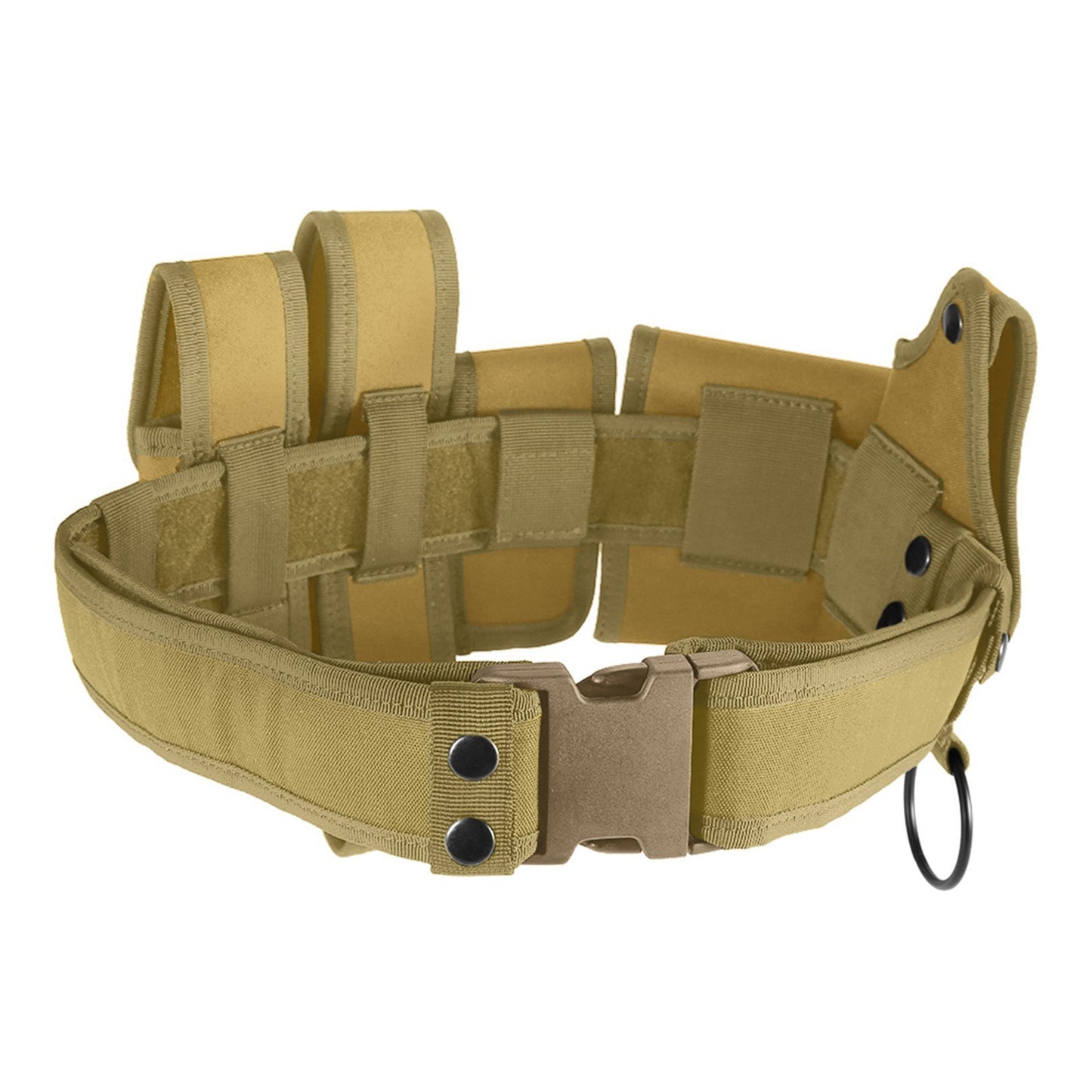 6-In-1 Heavy Duty Adjustable Utility Belt with Quick-Release Buckle and Pouch for Law Enforcement Security