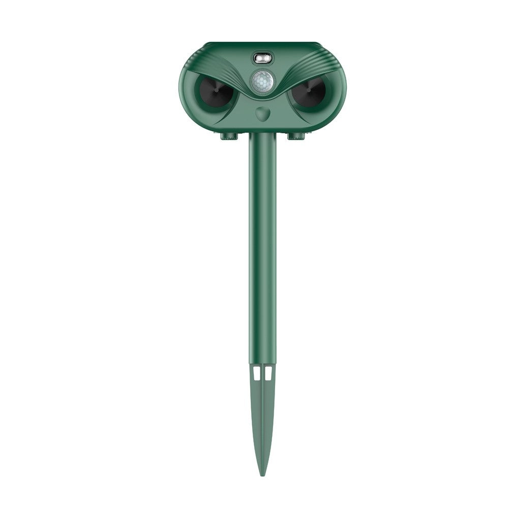 3-in-1 Ultrasonic Solar Animal Repeller with Motion Sensor - Waterproof Outdoor Pest Deterrent for Cats, Dogs, Birds, Rats, Skunks, Squirrels, Raccoons, and Boars - 5 Modes