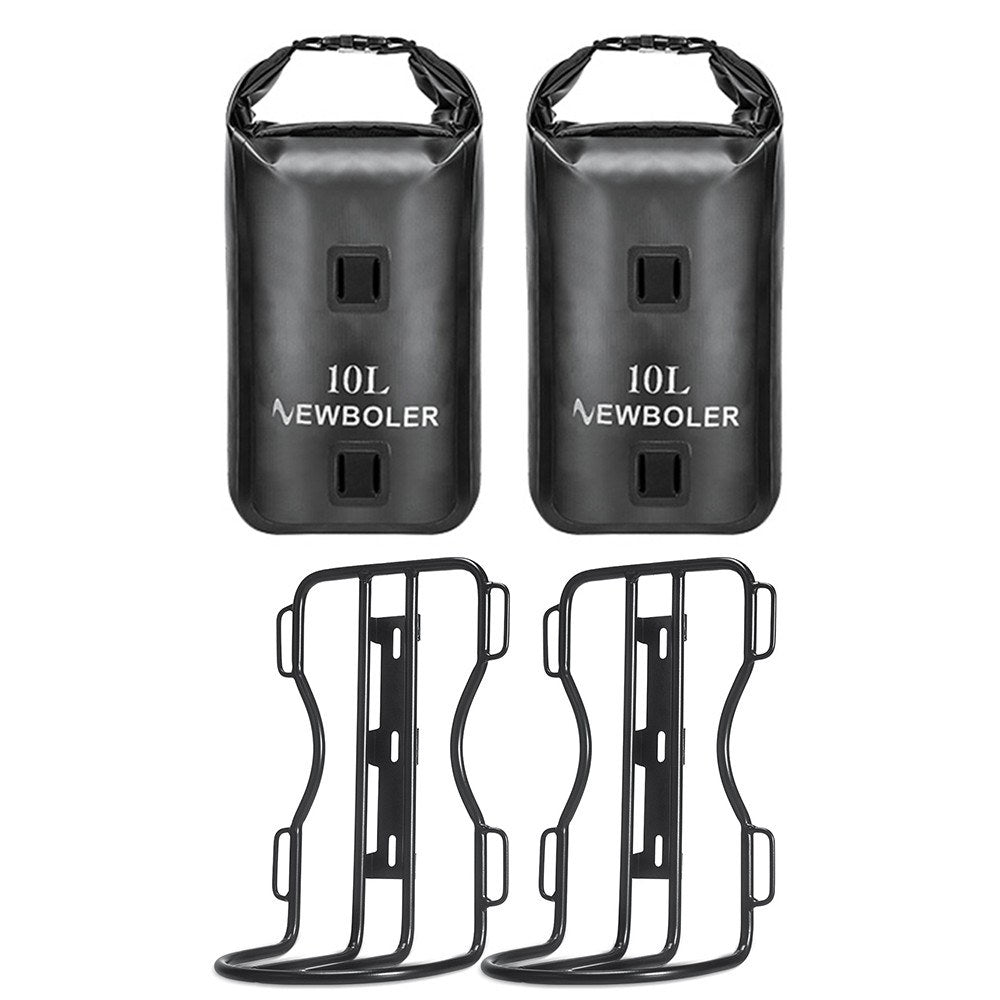 NEWBOLER 10L Waterproof Bike Fork Bag with Roll Closure, Lightweight & Portable for Mountain & Road Bikes