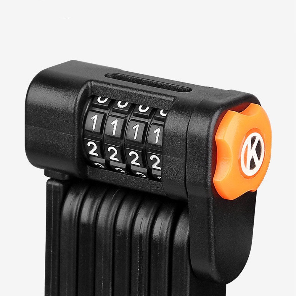Portable Alloy Combination Folding Bike Lock - Secure Two Bikes Anti-Theft Password for Motorcycle & E-bike