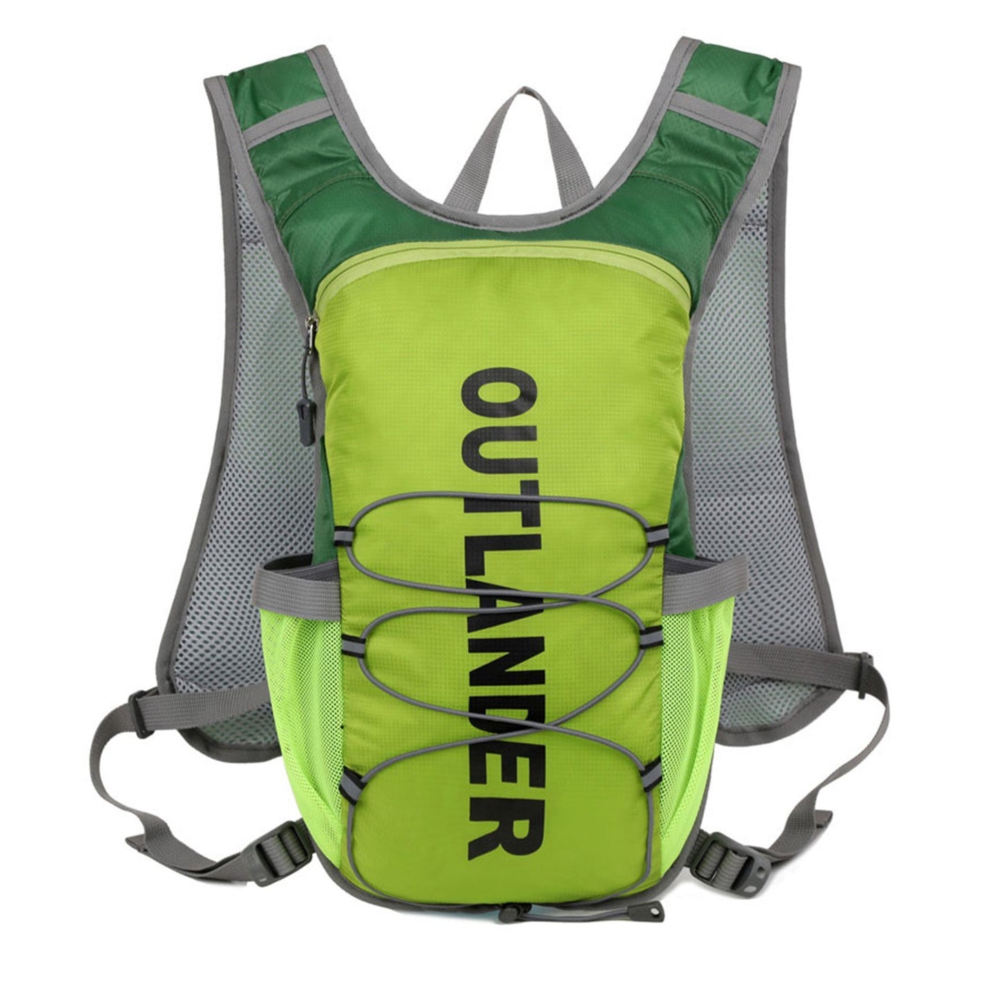 Reflective Nylon Hydration Backpack with Water Bladder for Cycling & Running