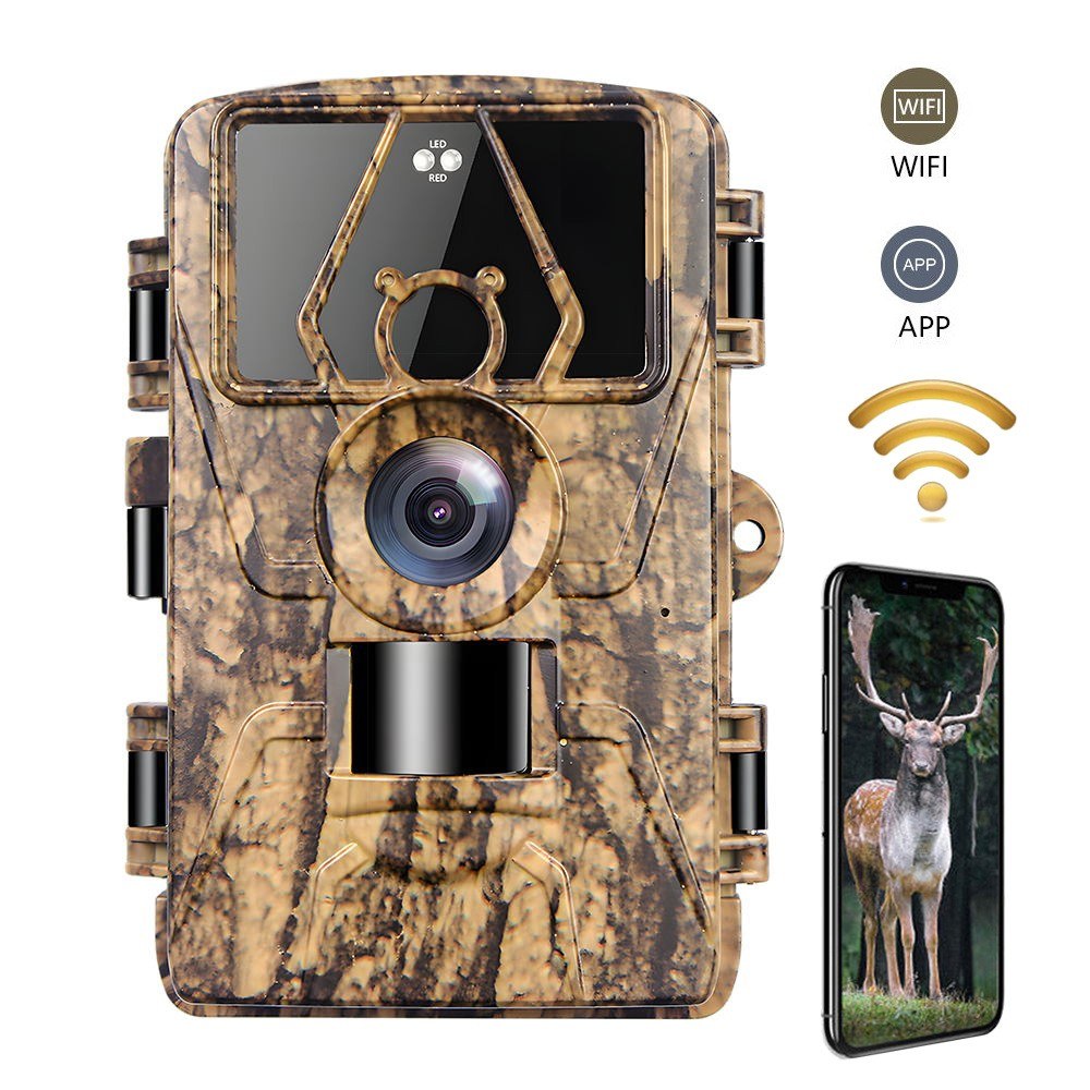 8K Trail Cam 60MP Photos | Night Vision Motion Sensor | Waterproof Wildlife Camera for Hunting & Home Security | 4G EU Version with SIM & Antenna