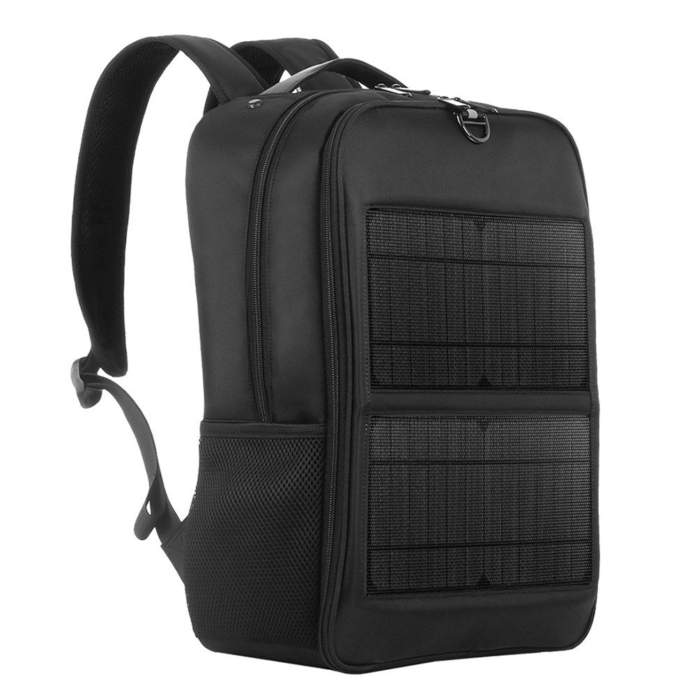 Waterproof Solar Backpack with 14W Dual USB Ports, Large-Capacity for Hiking & Climbing