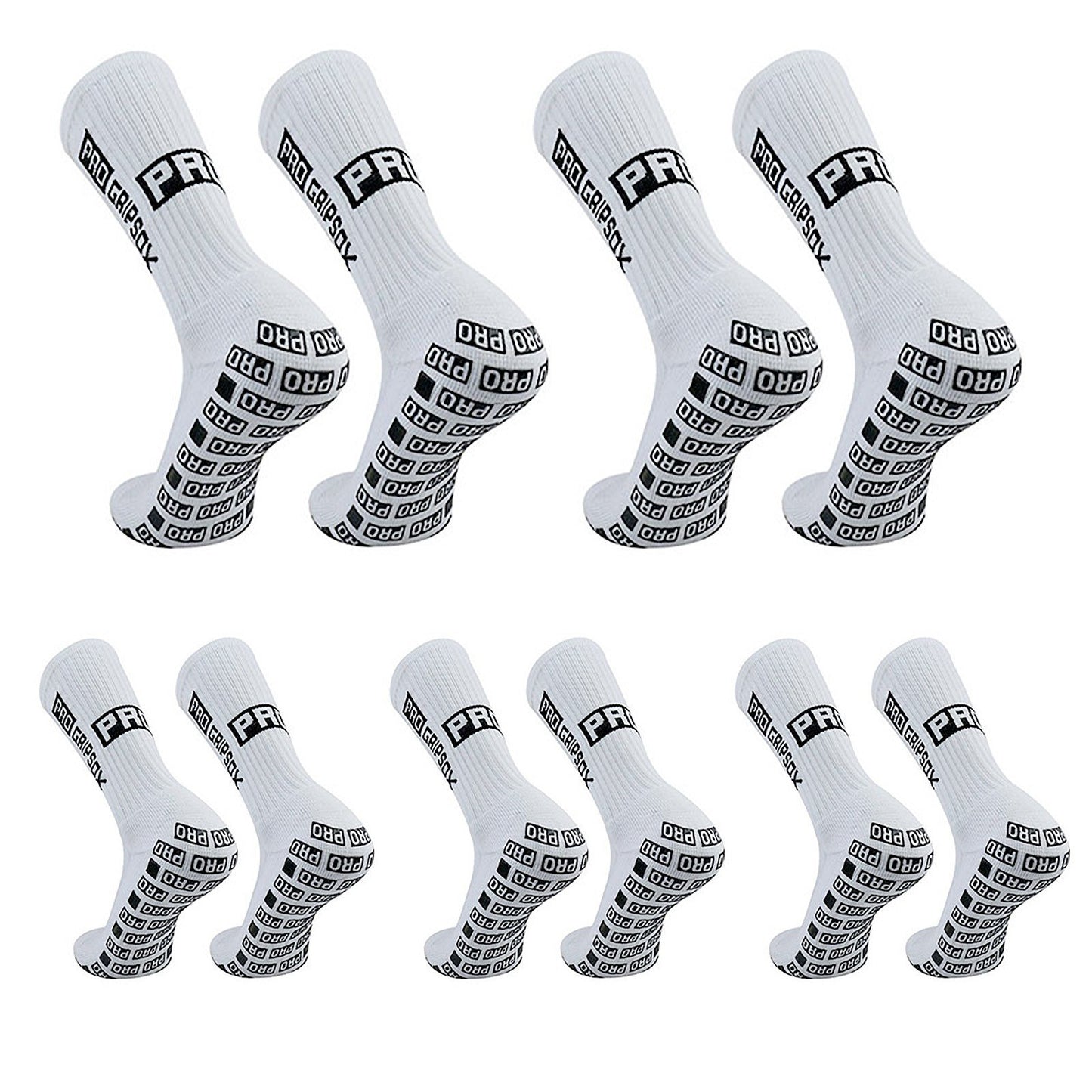 Unisex Non-Slip Sports Socks – High Elasticity Football, Basketball, and Running Grip Socks (Size 39-46) in Black or White
