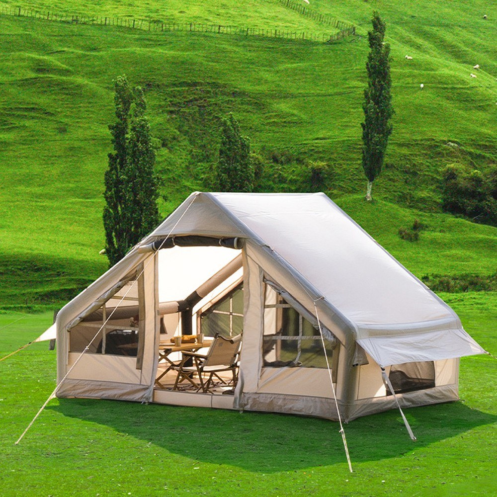 Waterproof Inflatable Camping Tent with Canopy for 4-8 People - Easy Setup & Portable by Gofun