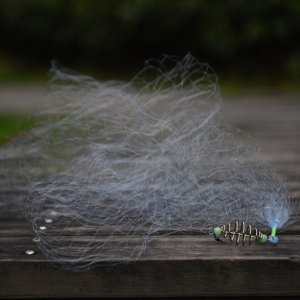 2pcs Luminous Bead Copper Spring Fishing Nets for Night Fishing