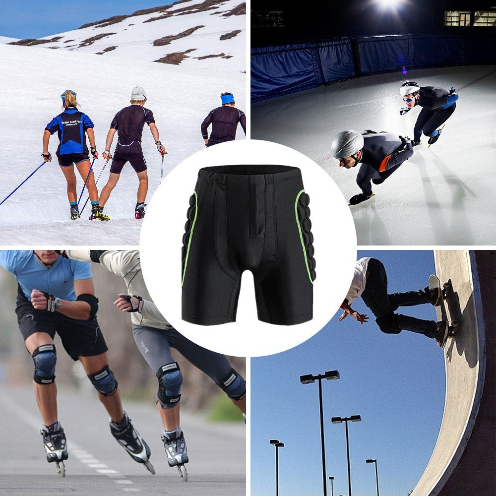 Womens Padded Protective Hip & Butt Armor Shorts