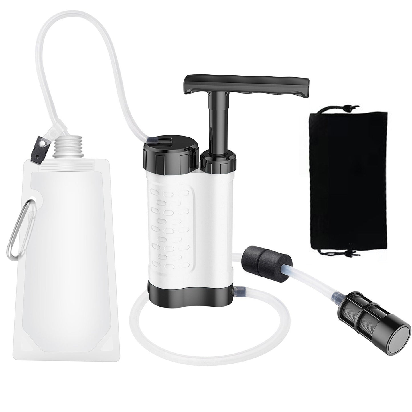 Emergency Survival Water Filter with Straw - Portable Outdoor Purifier