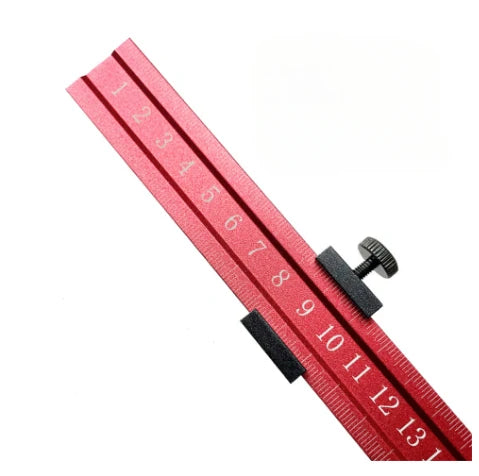 Multifunctional Aluminum Woodworking Positioning Block and Ruler Scale