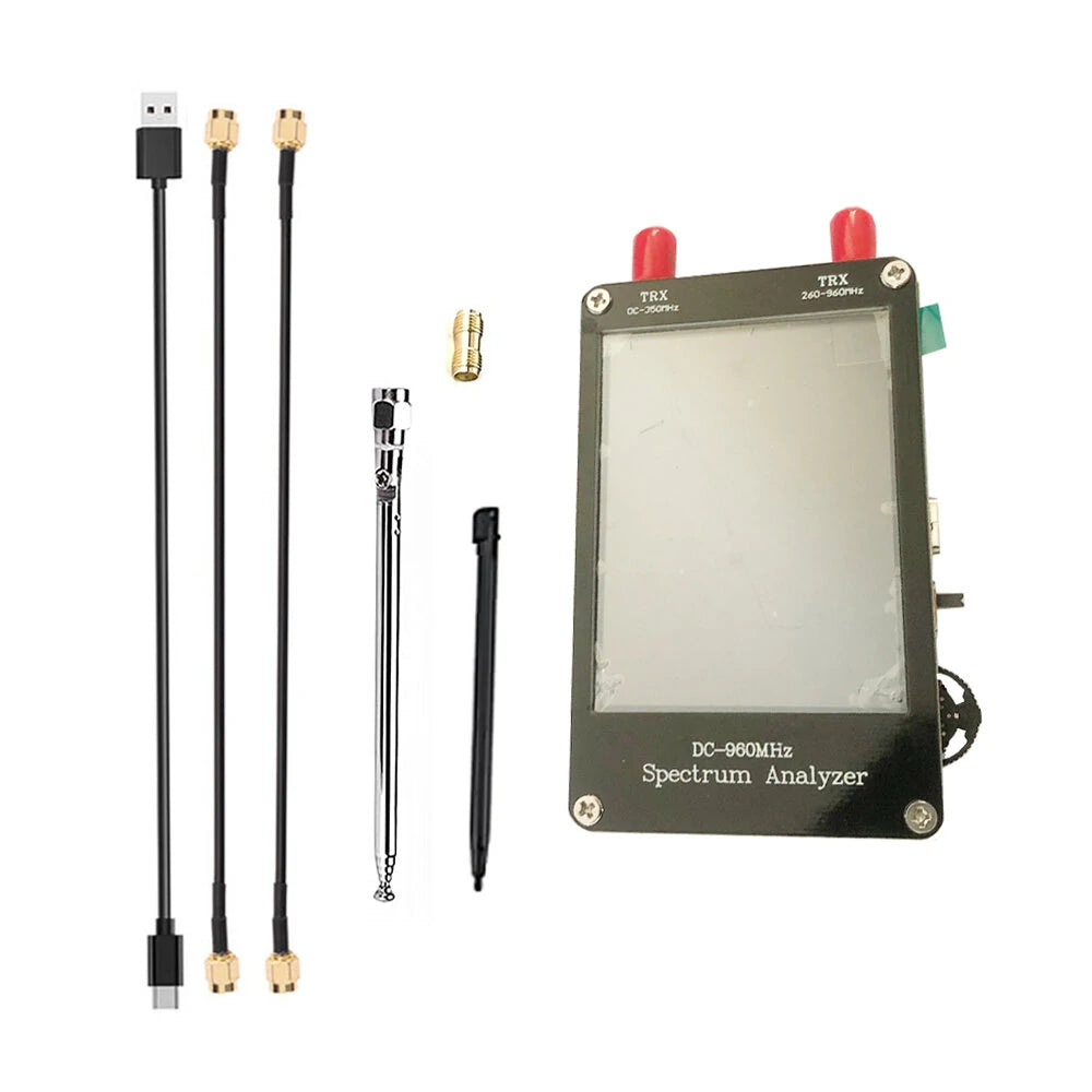 2.8 Inch Spectrum Analyzer for Accurate Signal Monitoring with Fast Scanning & User-friendly Controls, Includes Essential Accessories