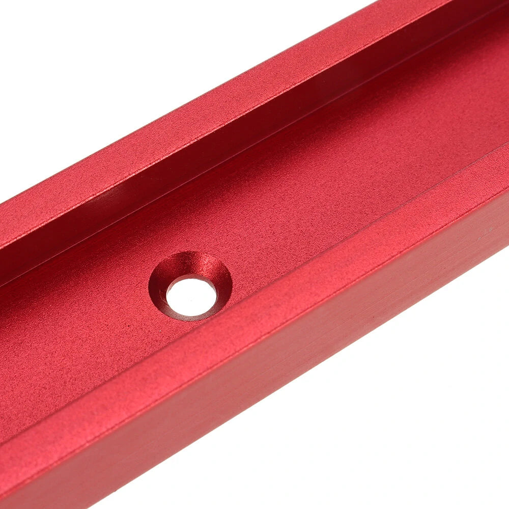 Adjustable Red T-slot Miter Track 300-1220mm for Woodworking Table Saw & Router Table, 30x12.8mm Fixture