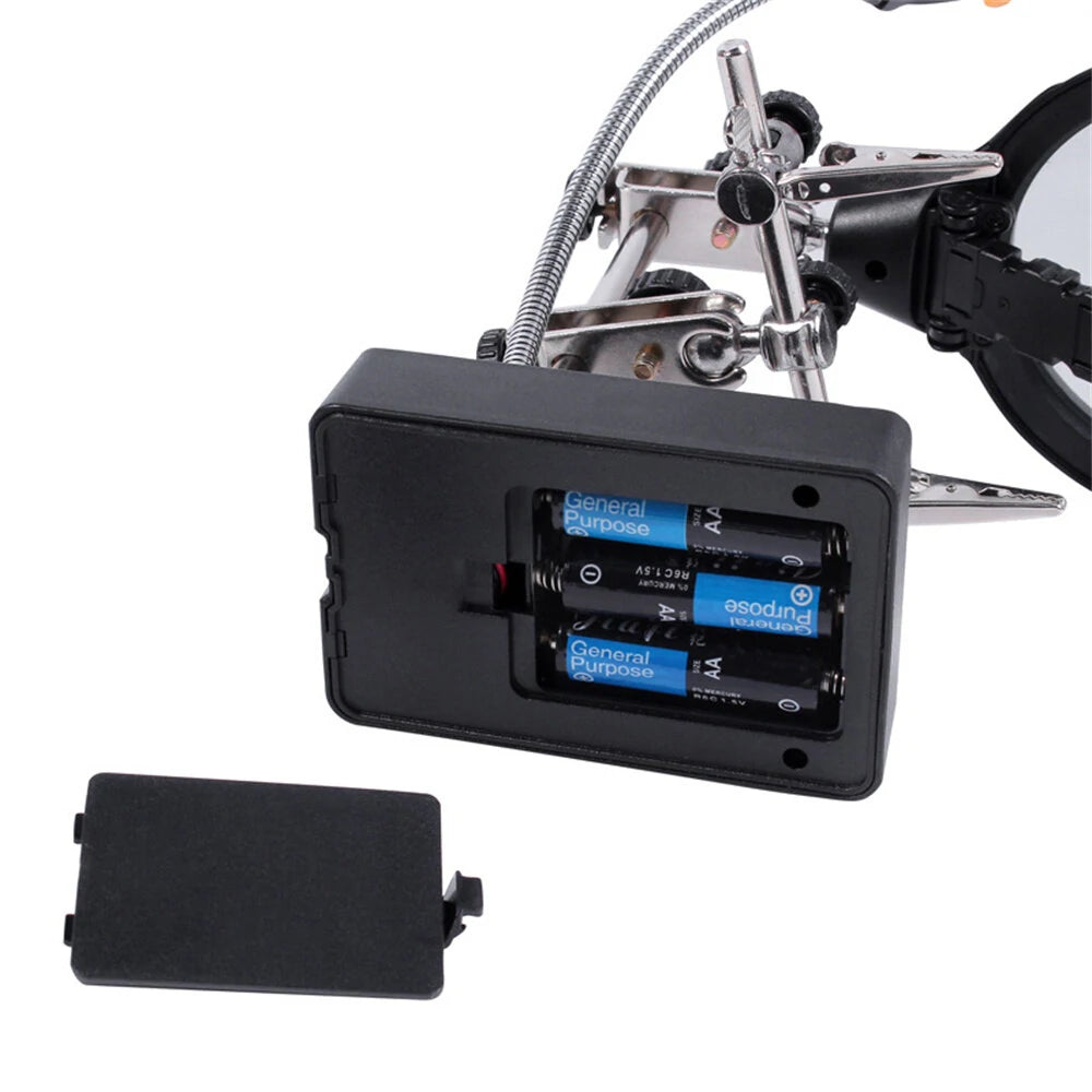 8X Adjustable Desktop Magnifier with 6 LED Lights for Enhanced Illumination – Lightweight & Portable Detail Tool