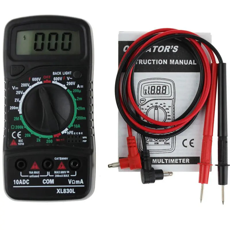 ANENG XL830L Digital Multimeter AC/DC Voltage Current Ohm Tester
