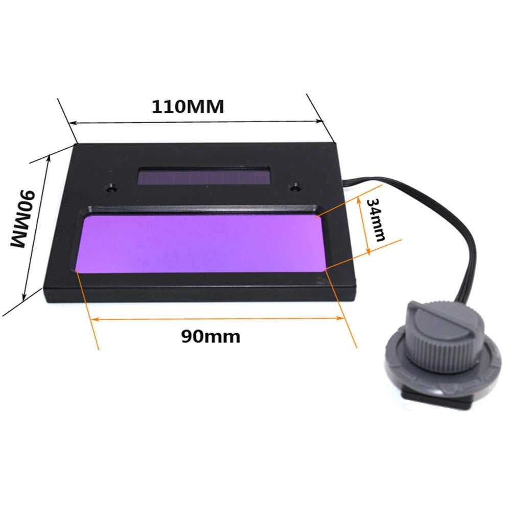 Auto Darkening Solar Welding Helmet Lens with UV/IR Protection and Adjustable Shade