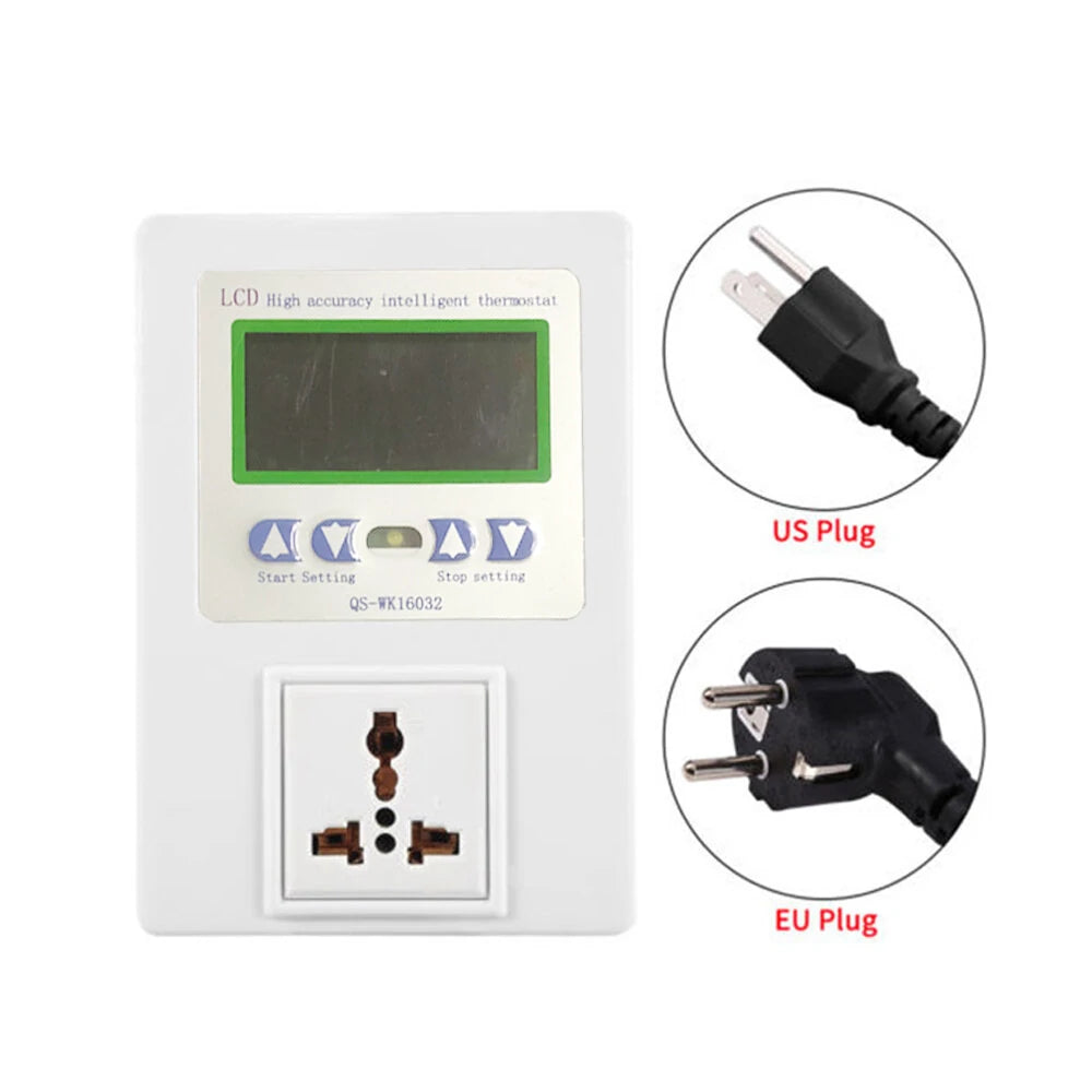WK16032 LED Digital Temperature Controller - High Accuracy, Wide Voltage, Waterproof Probe, Versatile Applications