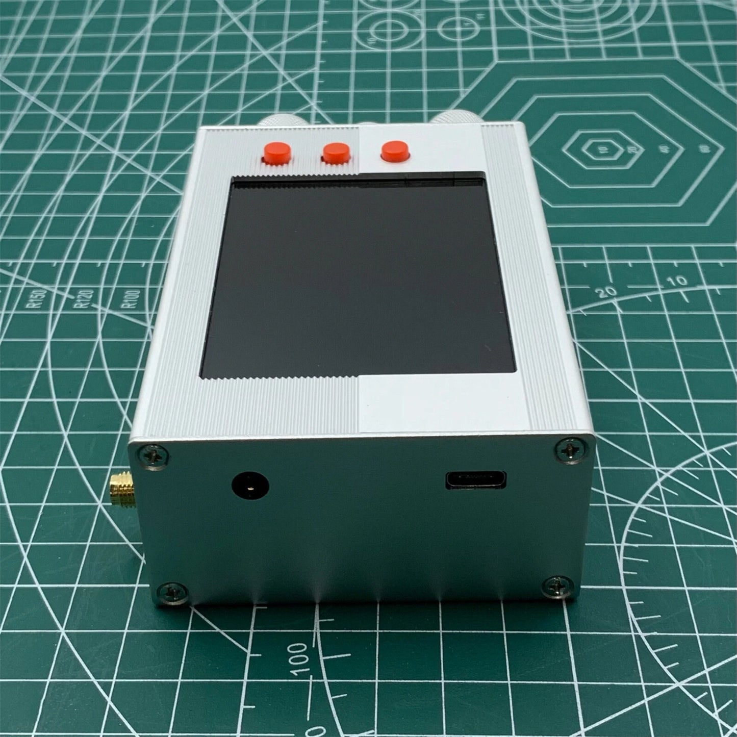 TEF6686 Full Band Radio Receiver: FM/AM/Shortwave HF/LW with Aluminum Housing & Circular BB Antenna
