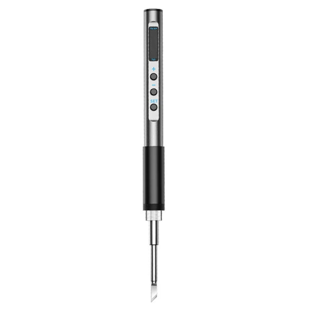 PTS100 T12 65W Portable Electric Soldering Iron, CNC Metal Body, Temperature Adjustable 5-20V PD Solder Welding Station