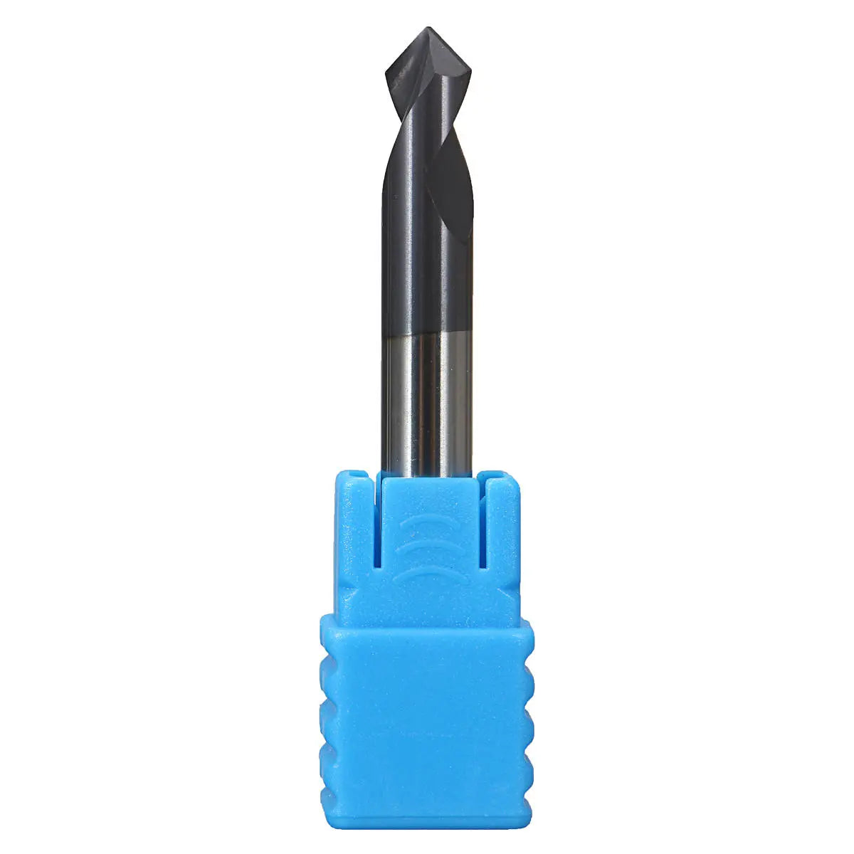 Drillpro 2pcs 6mm 2-Flute 90° Chamfer Mill HRC45 Carbide End Mill Cutter
