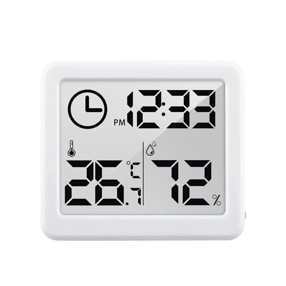 Smart Home Digital Thermometer & Hygrometer with 3.2 LCD for Real-Time Temperature and Humidity Monitoring