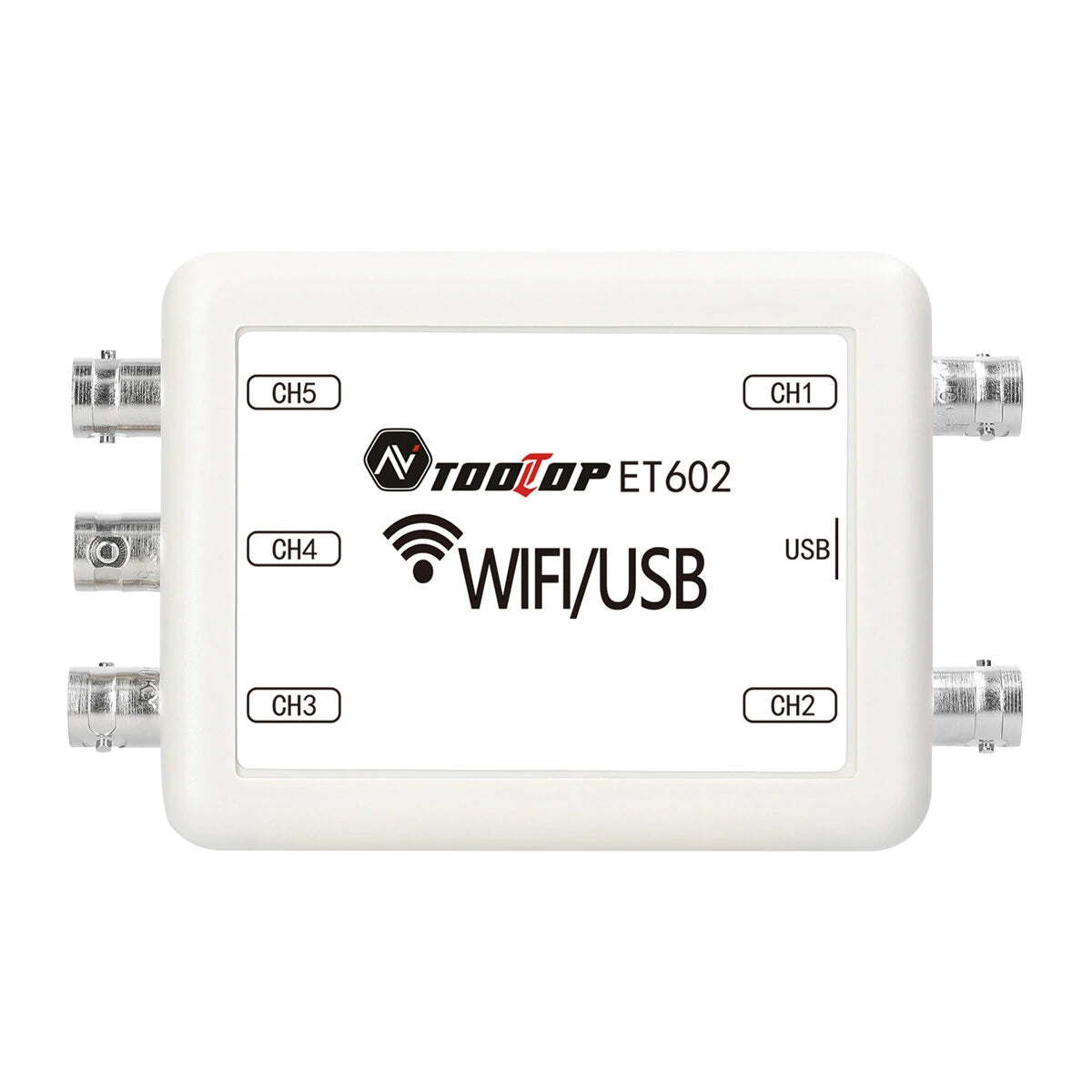 TOOLTOP ET601/ET602 5-Channel Wi-Fi USB Virtual Oscilloscope & Wireless Storage Recorder for Car Repair