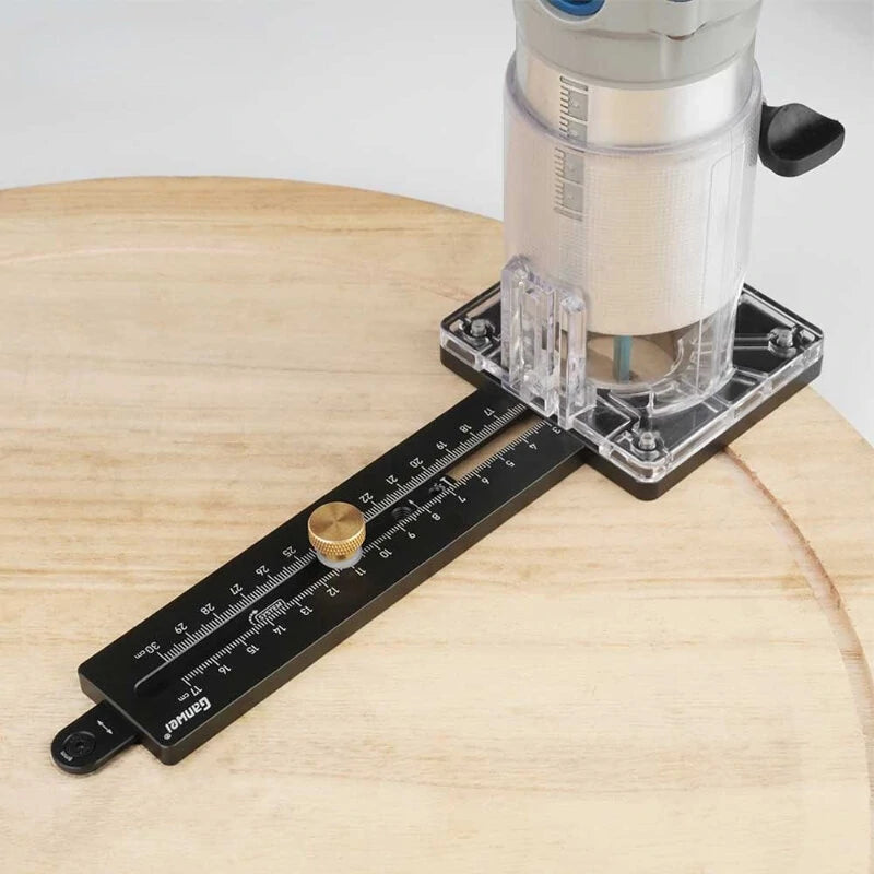 GANWEI Circle Cutting Jig for Wood Routers with Scale Fence - Woodworking & DIY Tools