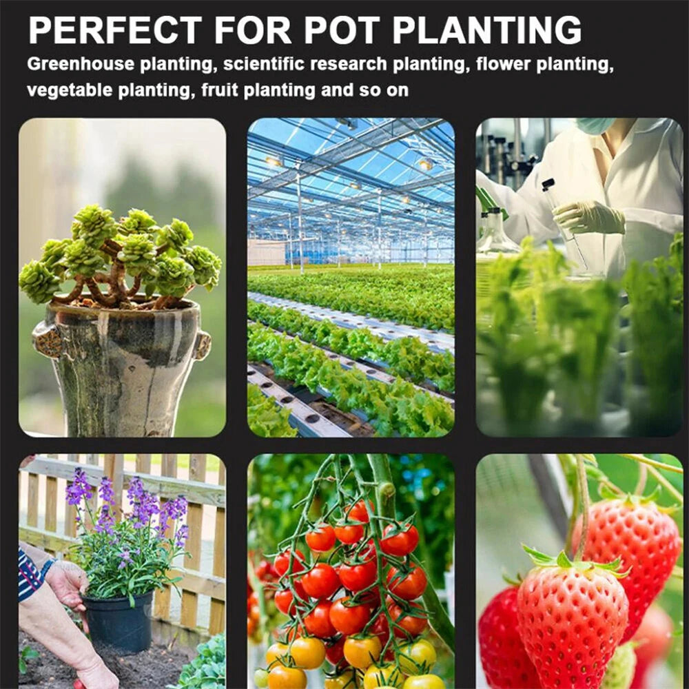 6-in-1 Digital Soil Tester: PH, Temperature, Humidity, Sunlight, Fertility, Nutrients Meter for Gardening & Agriculture
