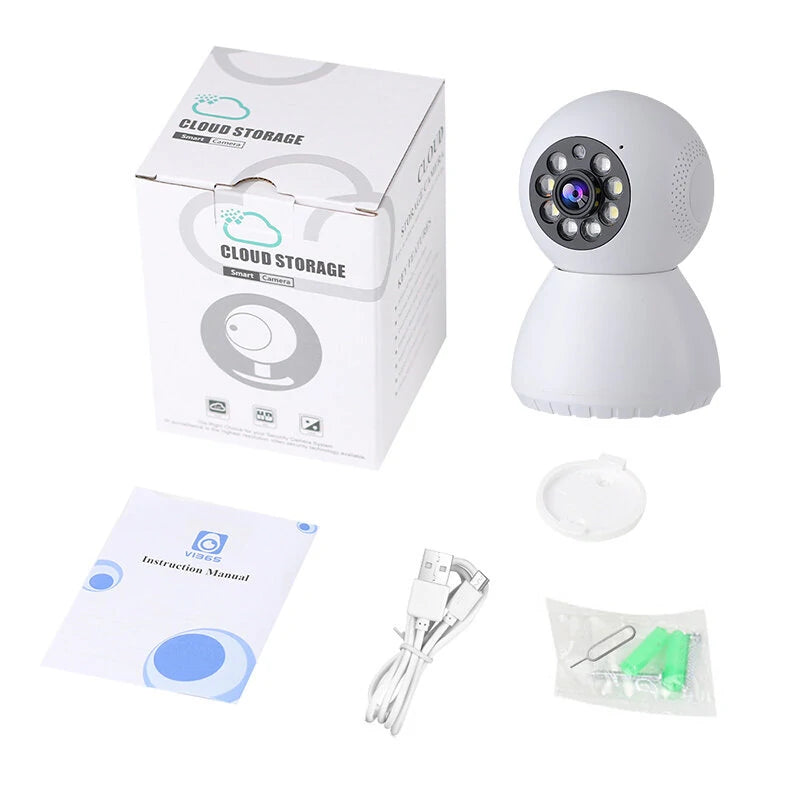 1080P PTZ Outdoor IP Security Camera with Infrared Night Vision, Motion Detection, Two-Way Intercom, and APP Remote Control