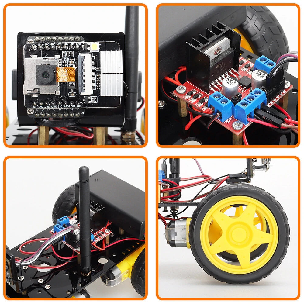 Robot Starter Kit for Arduino Programming: ESP32 Camera & Code Learning - Basic Version