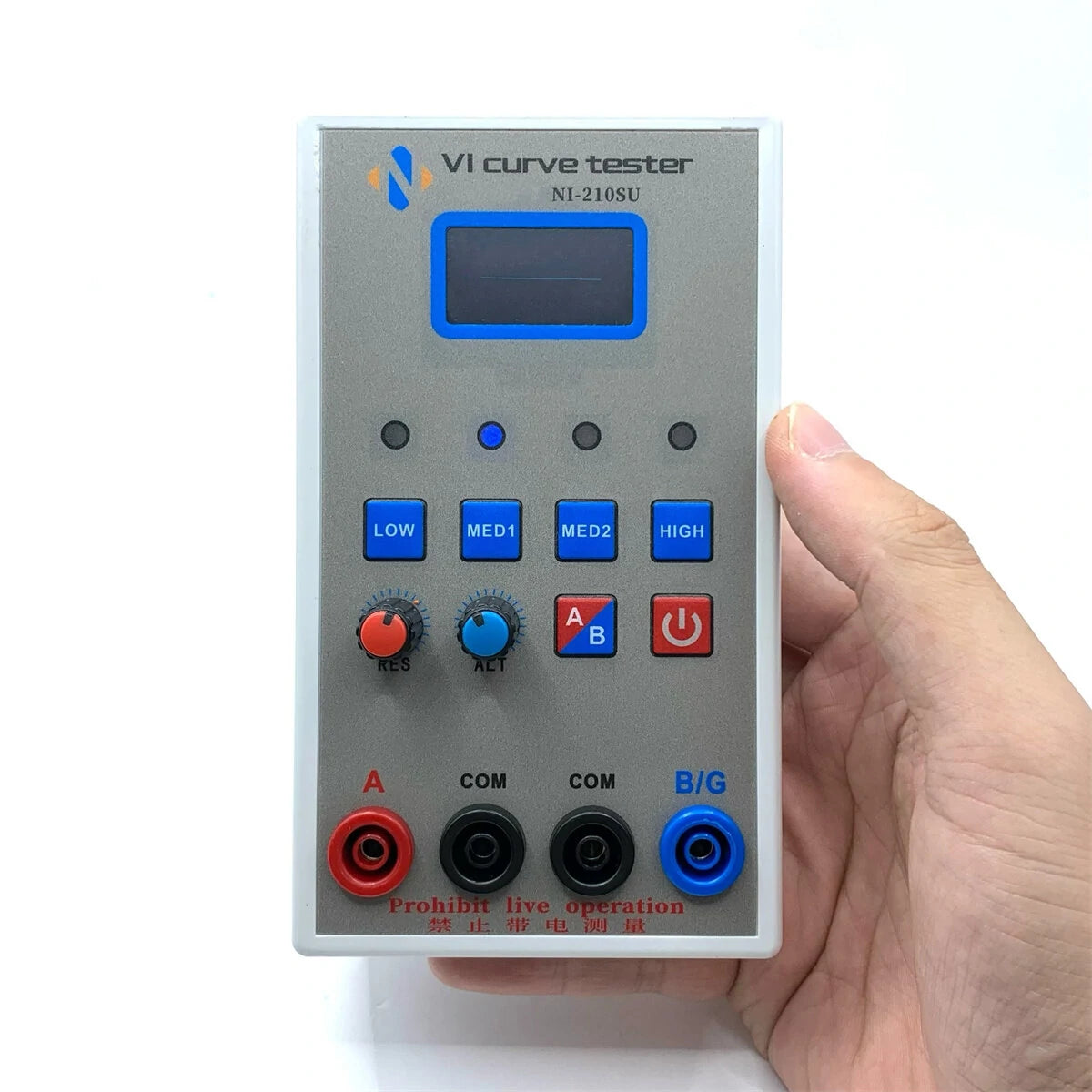 Handheld OLED Display 2-Channel VI Curve Tester with ASA Circuit Board Repair, 4 Voltage & Frequency