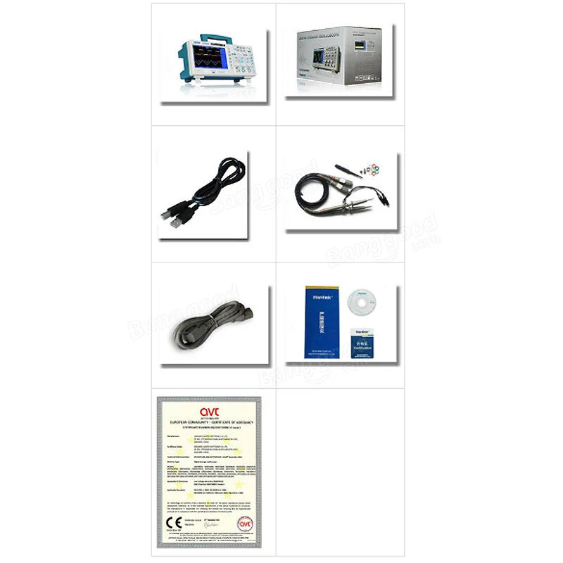 Hantek DSO5102P USB Digital Oscilloscope 2-Channel 100MHz 1GSa/s