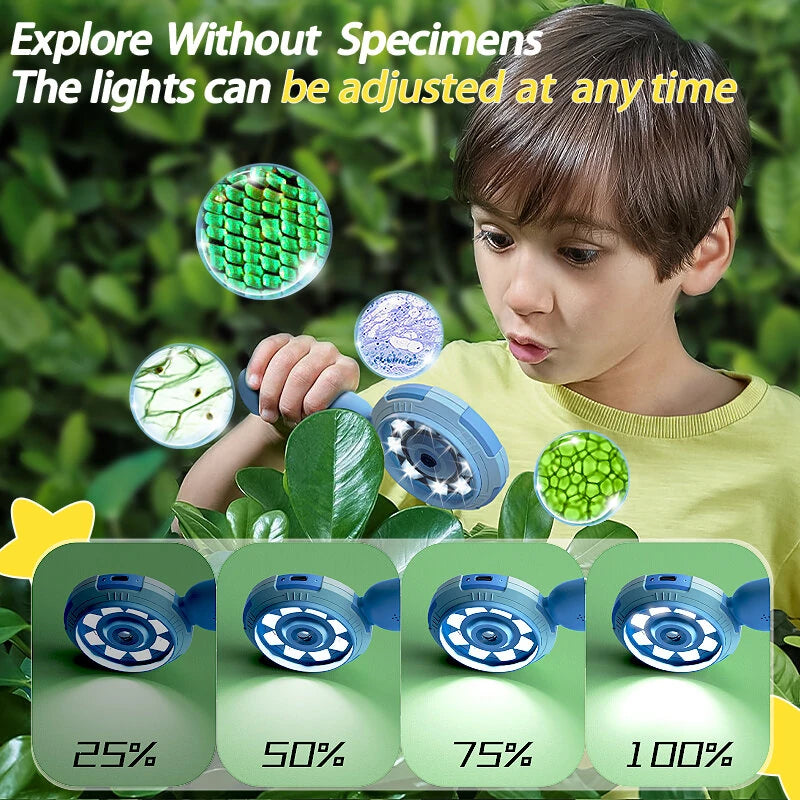 HM020C Digital Microscope with 2.0 HD IPS Screen, 8 Adjustable LED Lights, Type-C Interface, Auto White Balance, Multilingual Support