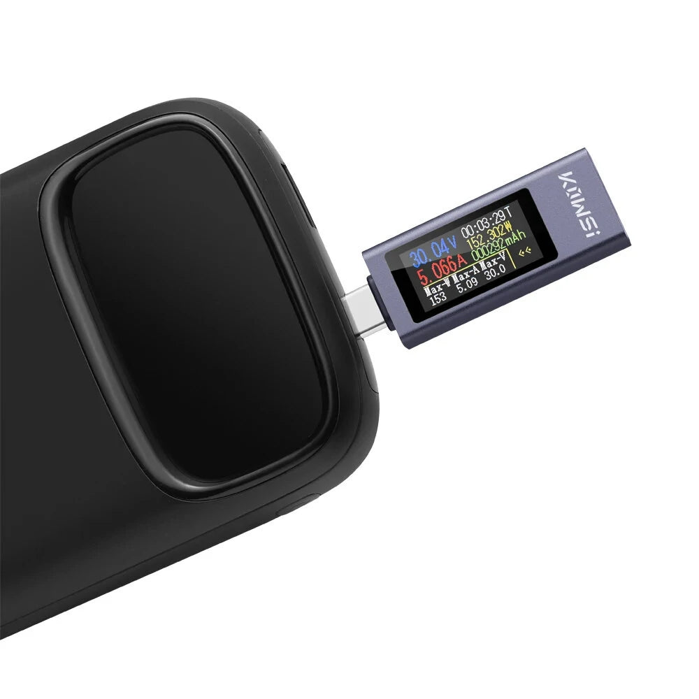 KWS-2302C Type-C Digital Display DC Voltage Ampere Power Meter 0-30V 0-12A Real-Time Monitoring Intelligent Quick Charge Tester Compact