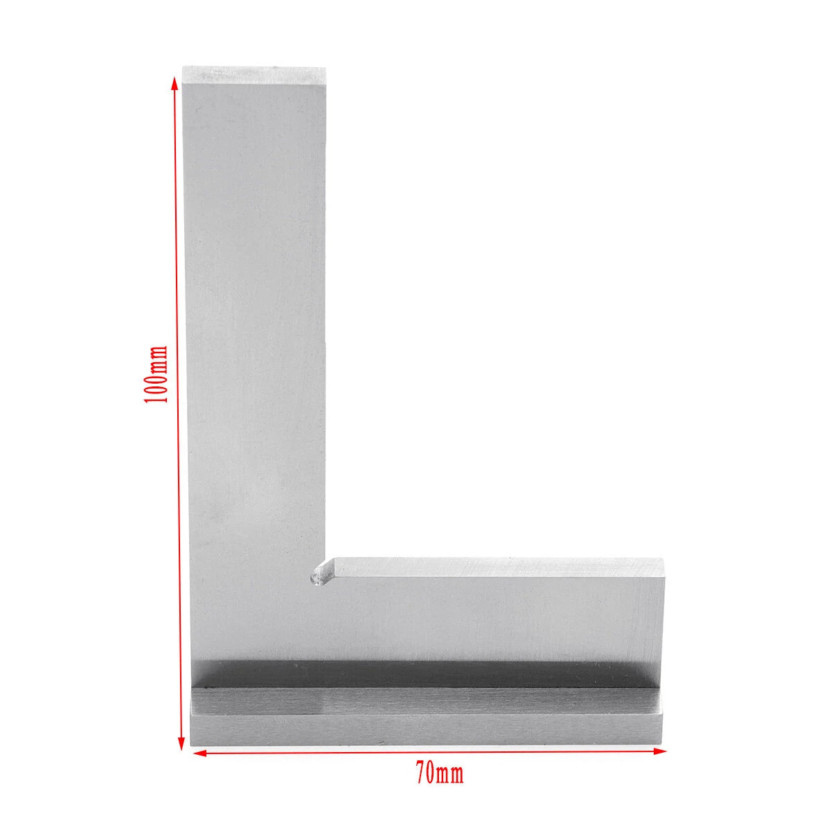 DIN875-2 100x70mm 90° Angle Wide Base Woodworking Square Ruler Gauge