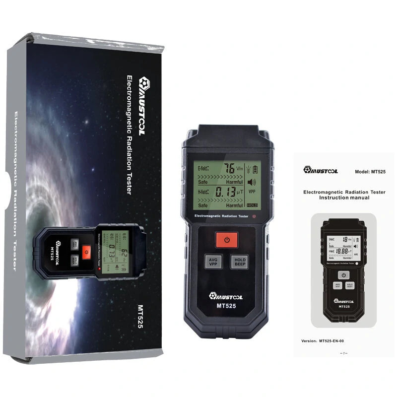 MUSTOOL MT525 Electromagnetic Radiation Detector - Electric & Magnetic Field Tester