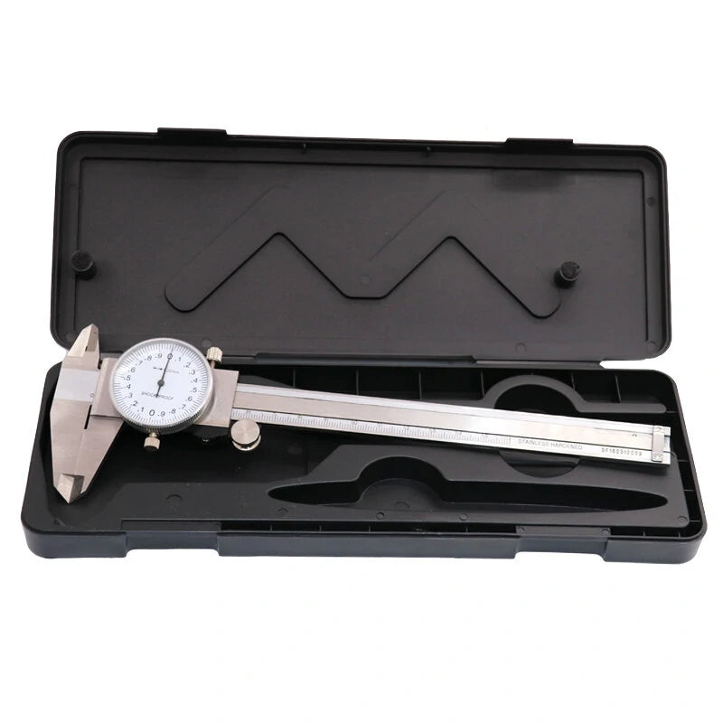 Shock-Proof Stainless Steel Precision Vernier Caliper - 0-150mm/0.02mm Metric Dial Gauge Measuring Tool