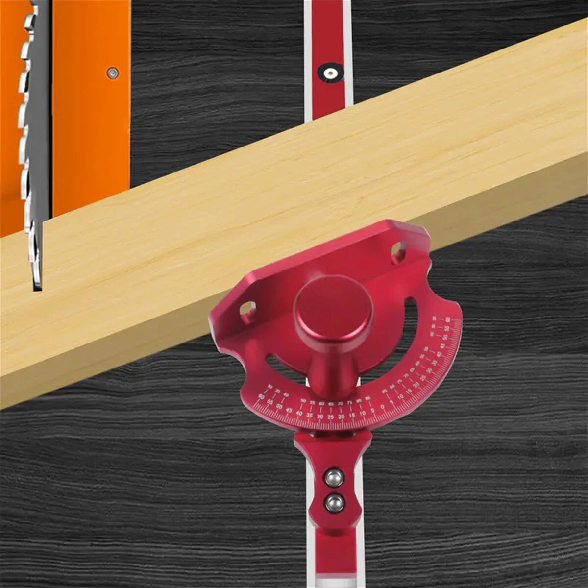 Universal Table Saw Miter Gauge with Fixed Angle Gear & Standard Slot Bar