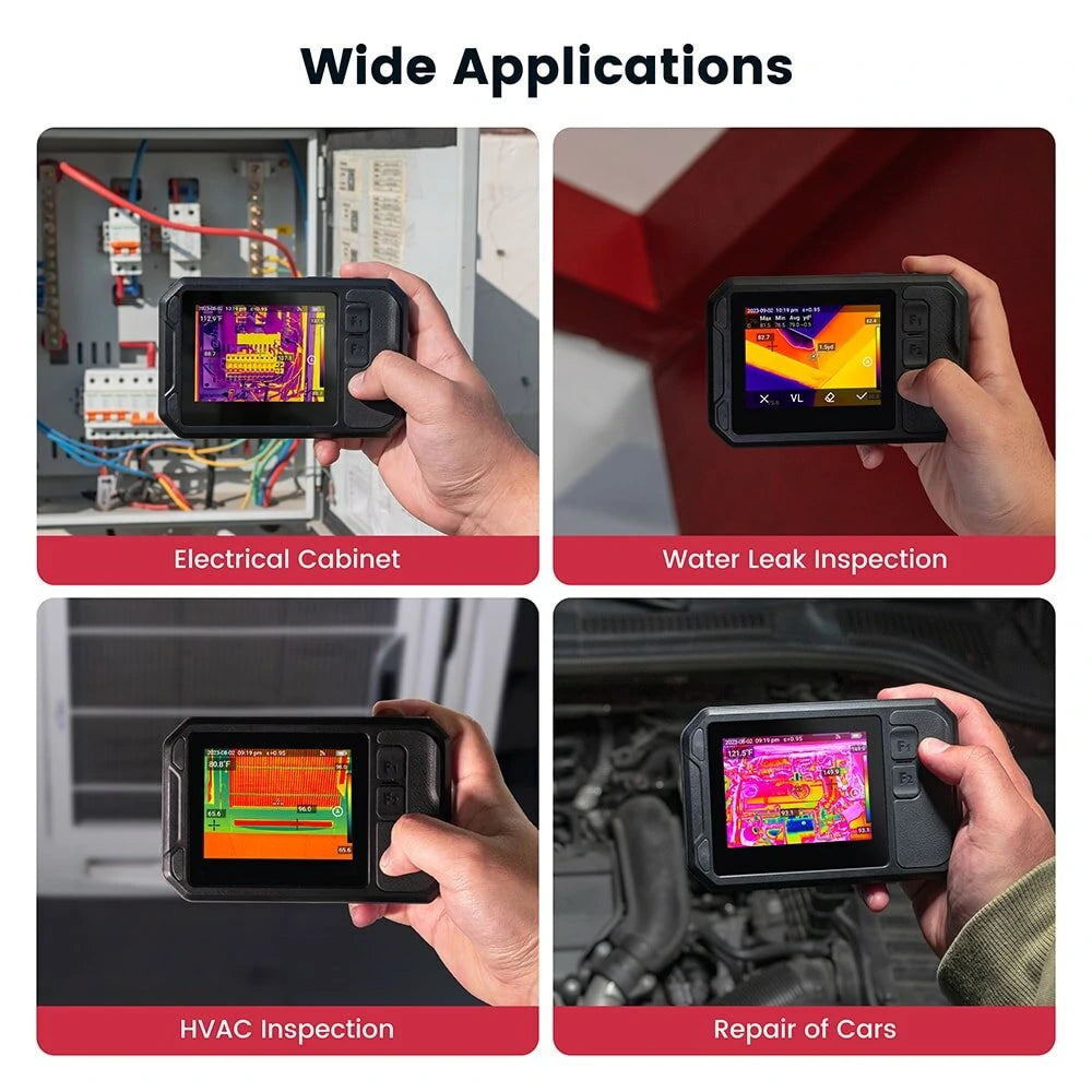 Guide PF210 Thermal Imaging Camera: High-Res, Wide Temp Range, Laser Distance, Wi-Fi, Waterproof for HVAC & Electrical