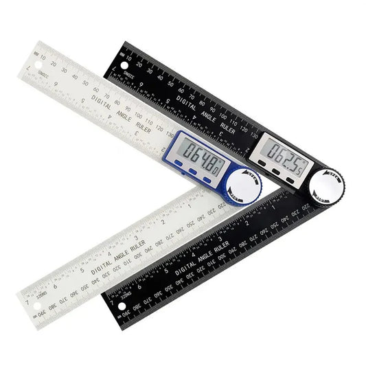 2-in-1 Digital Angle Finder Protractor with 7-Inch Ruler, Spill-Proof Design, LED Display, High Accuracy for Woodworking & Carpentry