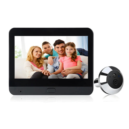 1080P Tuya Smart WiFi Digital Door Viewer 4.3 Wireless Doorbell Camera Security Peephole