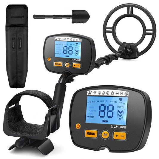 GC1071 Waterproof Metal Detector, IP68, Advanced DSP, 10-Inch Coil, 5 Search Modes, LCD Display, Ideal for Gold Treasure Hunting in the USA