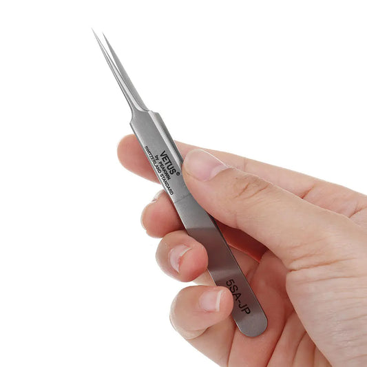 VETUS 5SA-JP Precision Non-Magnetic Anti-Acid Tweezers for Circuit Board Repair