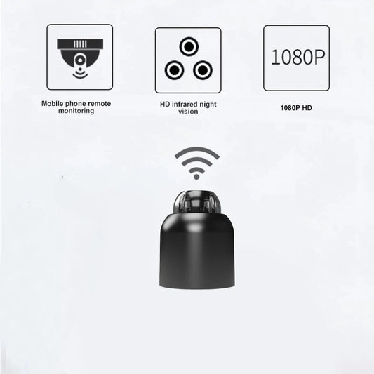 1080P Mini WiFi Camera: Wireless Surveillance, Night Vision, Motion Detection, 160° Angle, Audio Recording, Google Play Camcorder, Baby Monitor IP Cam