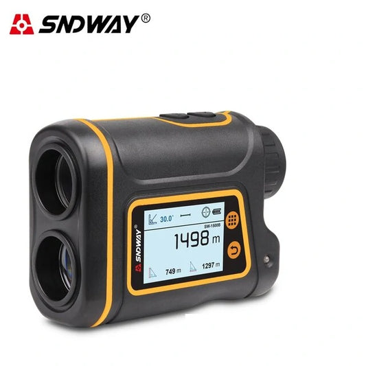 Digital Golf Rangefinder - SNDWAY SW-800/SW-1000/SW-1500 Monocular Laser Distance Meter with LCD Display