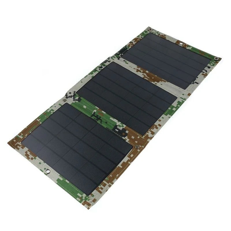 30W Portable Solar Panel Charger with Dual USB for Camping, RVs, Boats, and Home Use